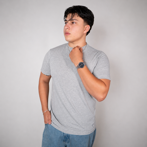 Camiseta Slim Fit Gris